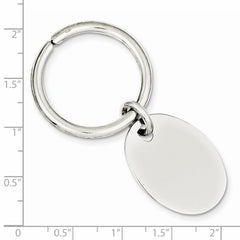 Sterling Silver Rhodium Plated Key Chain