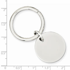 Sterling Silver Rhodium Plated Key Chain