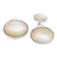 Sterling Silver Oval Mother of Pearl Cuff Links