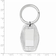 Sterling Silver Rhodium-plated Key Chain