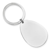 Sophia Jewelers Men's Polished Sterling Silver 925 Engravable Key Chain