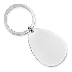 Sophia Jewelers Men's Polished Sterling Silver 925 Engravable Key Chain