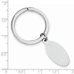 Sterling Silver Rhodium-plated Key Chain