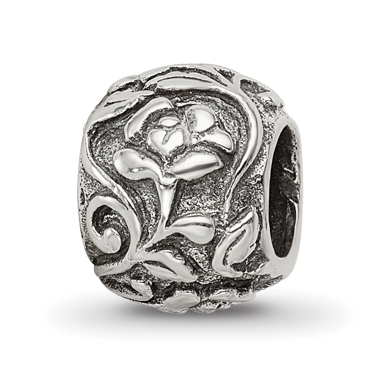 Sterling Silver Reflections Floral Bead