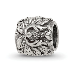 Sterling Silver Reflections Floral and Leaves Bead