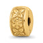 Sterling Silver Gold-plated Reflections Hinged Floral Clip Bead