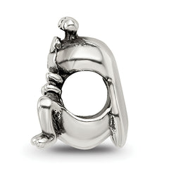 Sterling Silver 925 Antiqued Grasshopper Bead for Kids Durable Craftsmanship