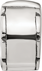 Sterling Silver 925 Hinged Clip Bead with Antiqued Finish Solid Gripper Design