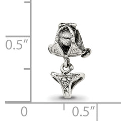 Sterling Silver 925 Kids Swimsuit Bead with Antiqued Finish Charming & Solid Design