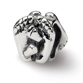 Sterling Silver Reflections Big & Little Feet Bead
