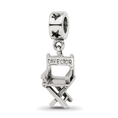 Sterling Silver Reflections Directors Chair Dangle Bead