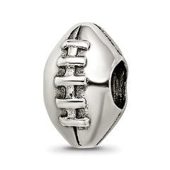 Sterling Silver Reflections Football Bead