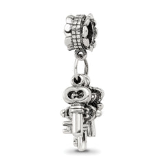 Sterling Silver Reflections Three Keys Dangle Bead