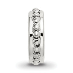 Sterling Silver 925 Spacer Bead with Antiqued Finish Solid and Casted