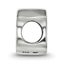 Sterling Silver 925 Route 66 Bead with Antiqued Finish Vintage Charm