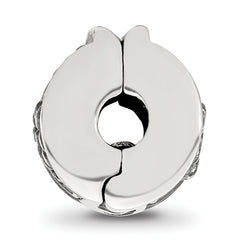 Sterling Silver 925 Floral Hinged Bead with Antiqued Finish and Solid Grip