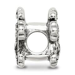 Sterling Silver 925 Crucifix Bead Antiqued Solid Design Sophia Jewelers