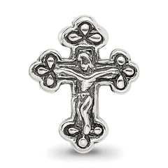 Sterling Silver 925 Crucifix Bead Antiqued Solid Design Sophia Jewelers