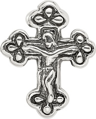 Sterling Silver 925 Crucifix Bead Antiqued Solid Design Sophia Jewelers