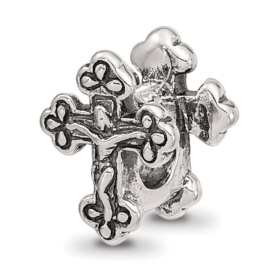 Sterling Silver Reflections Crucifix Bead