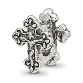 Sterling Silver Reflections Crucifix Bead