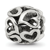 Sterling Silver Reflections Heart Bead