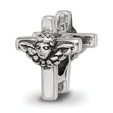 Sterling Silver Reflections Kids Angel Cross Bead