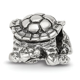 Sterling Silver Reflections Turtle Bead