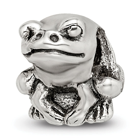 Sterling Silver Reflections Kids Frog Bead