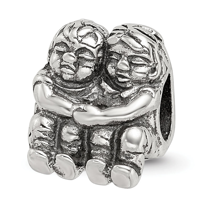 Sterling Silver Reflections Two Kids Bead
