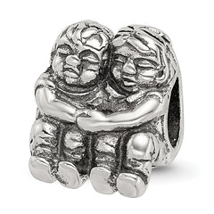 Sterling Silver Reflections Two Kids Bead