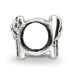 Sterling Silver 925 Kids Bead Antiqued Christmas Gift Charm