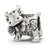 Sterling Silver Reflections Dairy Cow Bead
