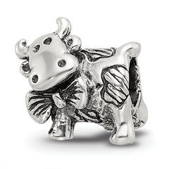 Sterling Silver Reflections Dairy Cow Bead