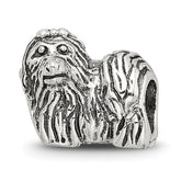 Sterling Silver Reflections Yorkshire Terrier Bead