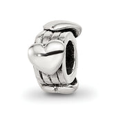 Sterling Silver Reflections Kids Hearts Bead