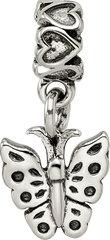 Kids Collection Sterling Silver Butterfly Dangle Reflections Bead