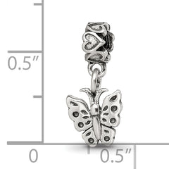 Kids Collection Sterling Silver Butterfly Dangle Reflections Bead