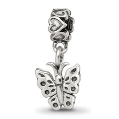 Kids Collection Sterling Silver Butterfly Dangle Reflections Bead