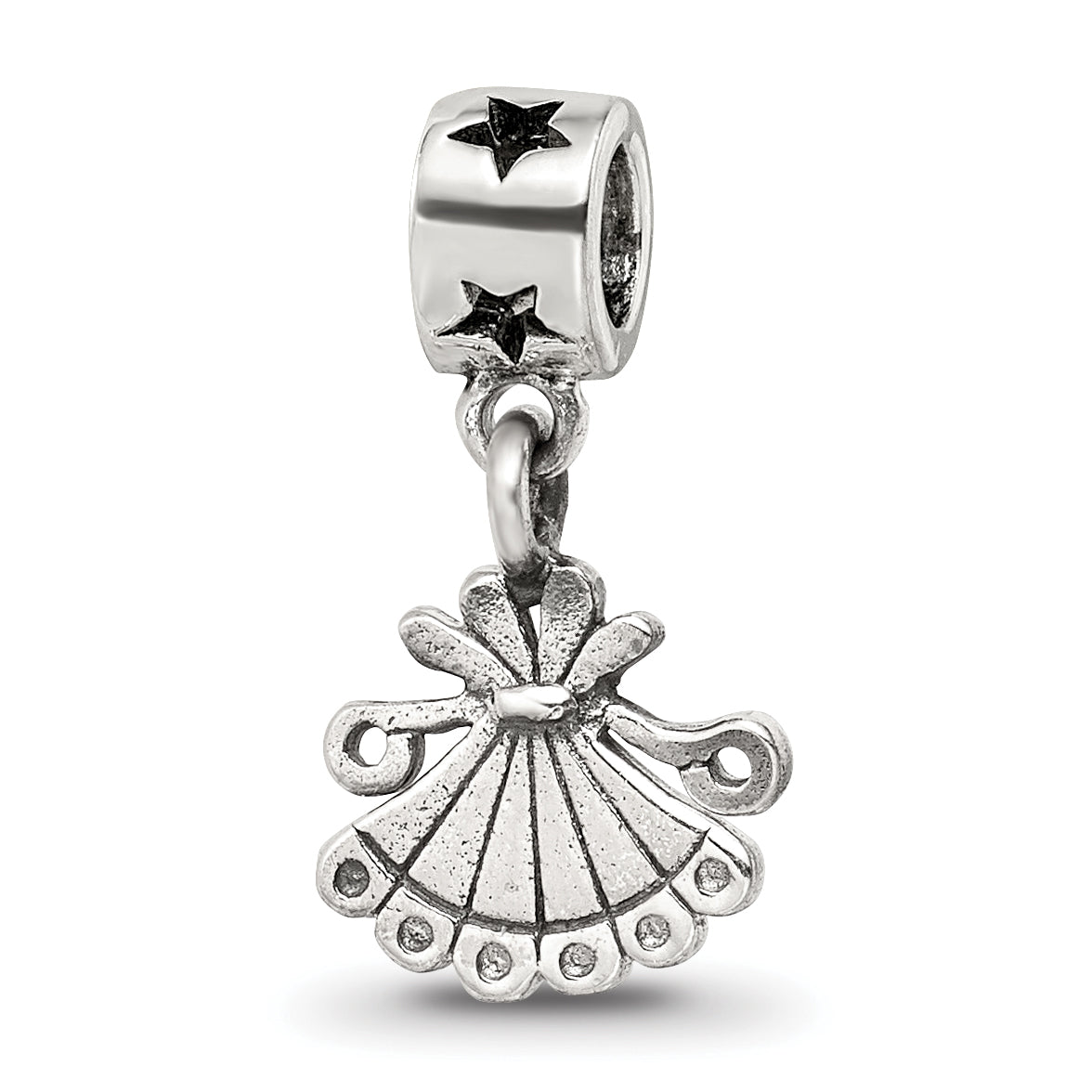Kids Collection Sterling Silver Fan Dangle Reflections Bead
