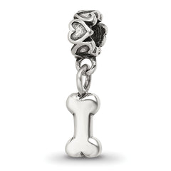 Kids Collection Sterling Silver Dog Bone Dangle Reflections Bead