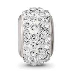 Sterling Silver 925 Bead with Preciosa Crystal for April Birthstone