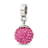 Sterling Silver Reflections Oct Preciosa Crystal Ball Dangle Bead