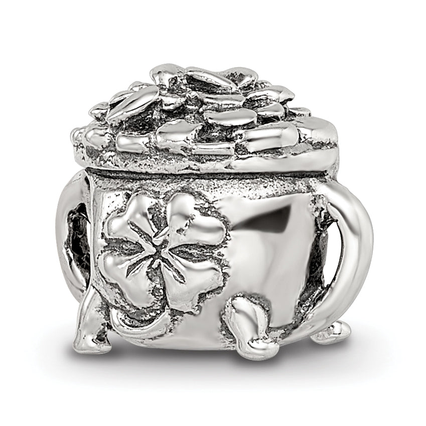 Sterling Silver Reflections Pot-of-Gold Bead