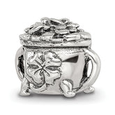 Sterling Silver Reflections Pot-of-Gold Bead