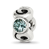 Sterling Silver Reflections December Blue Preciosa Crystal Bead