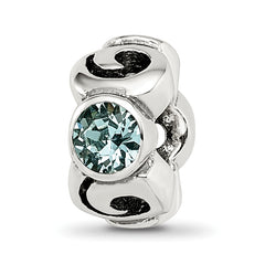 Sterling Silver Reflections December Blue Preciosa Crystal Bead