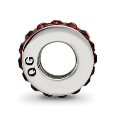 Sterling Silver Reflections Jan Single Row Preciosa Crystal Bead