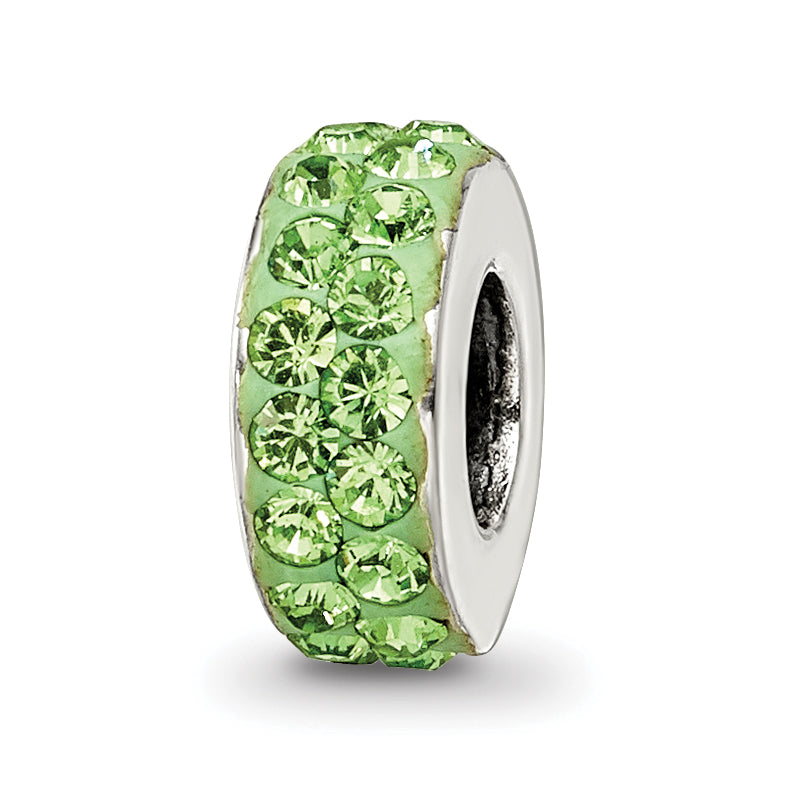 Sterling Silver Reflections Aug Double Row Preciosa Crystal Bead