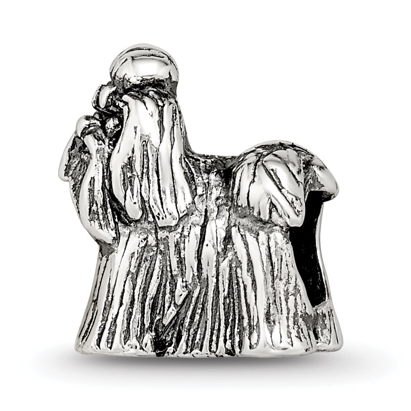 Sterling Silver Reflections Shih Tzu Bead